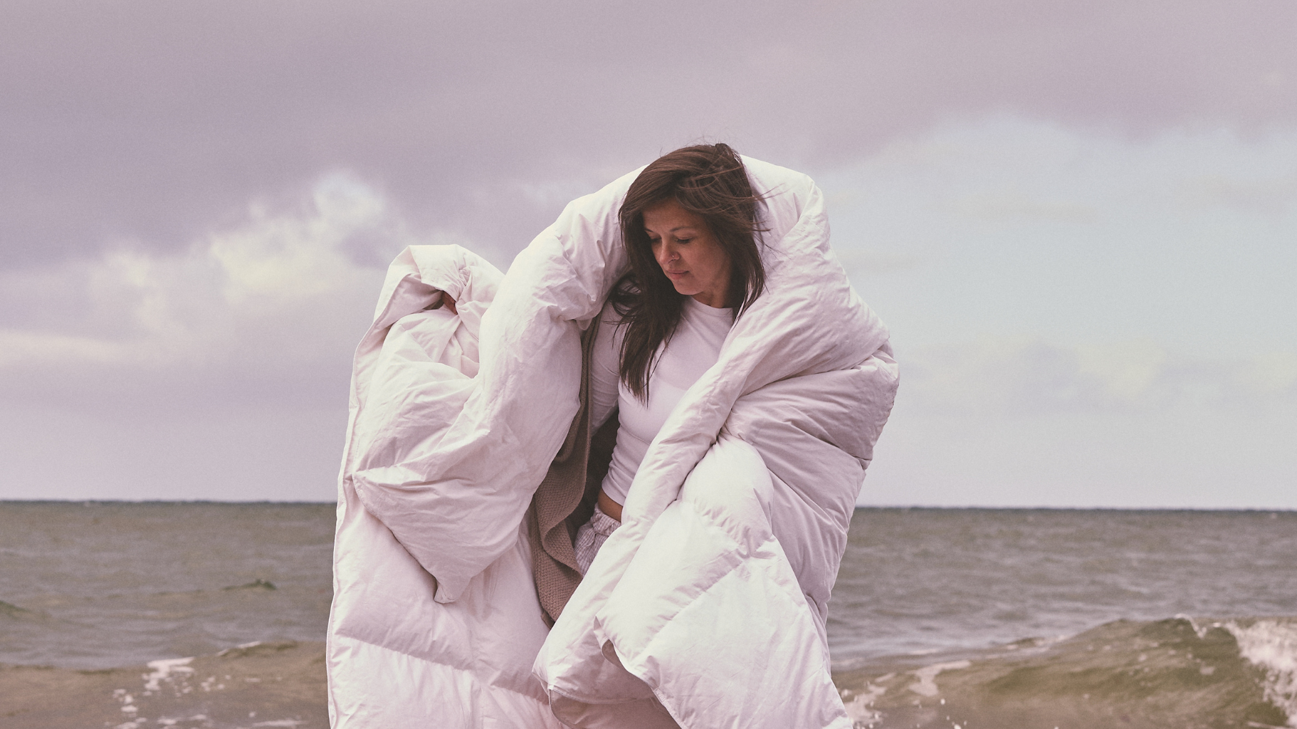 summer quilt on the beach