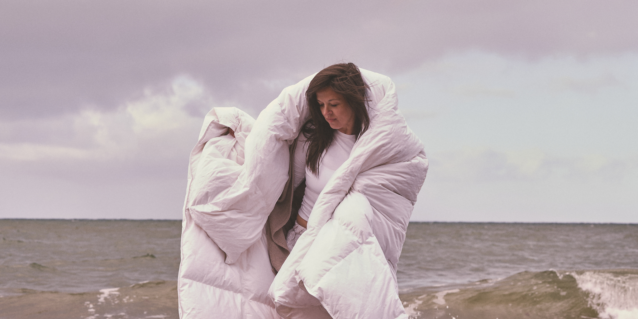 summer quilt on the beach